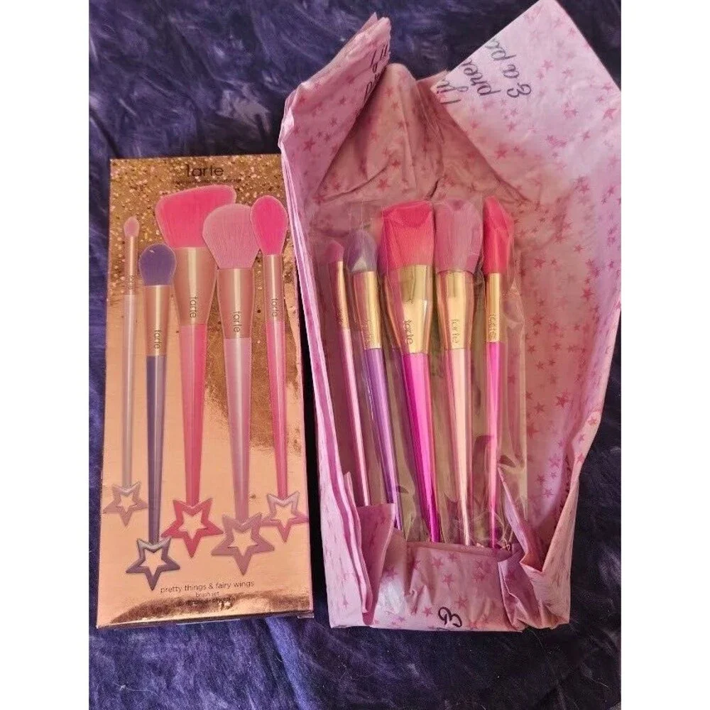 Tarte Pretty Things & Fairy Wings Makeup Brush Box Set 5 Brushes Limited Edition